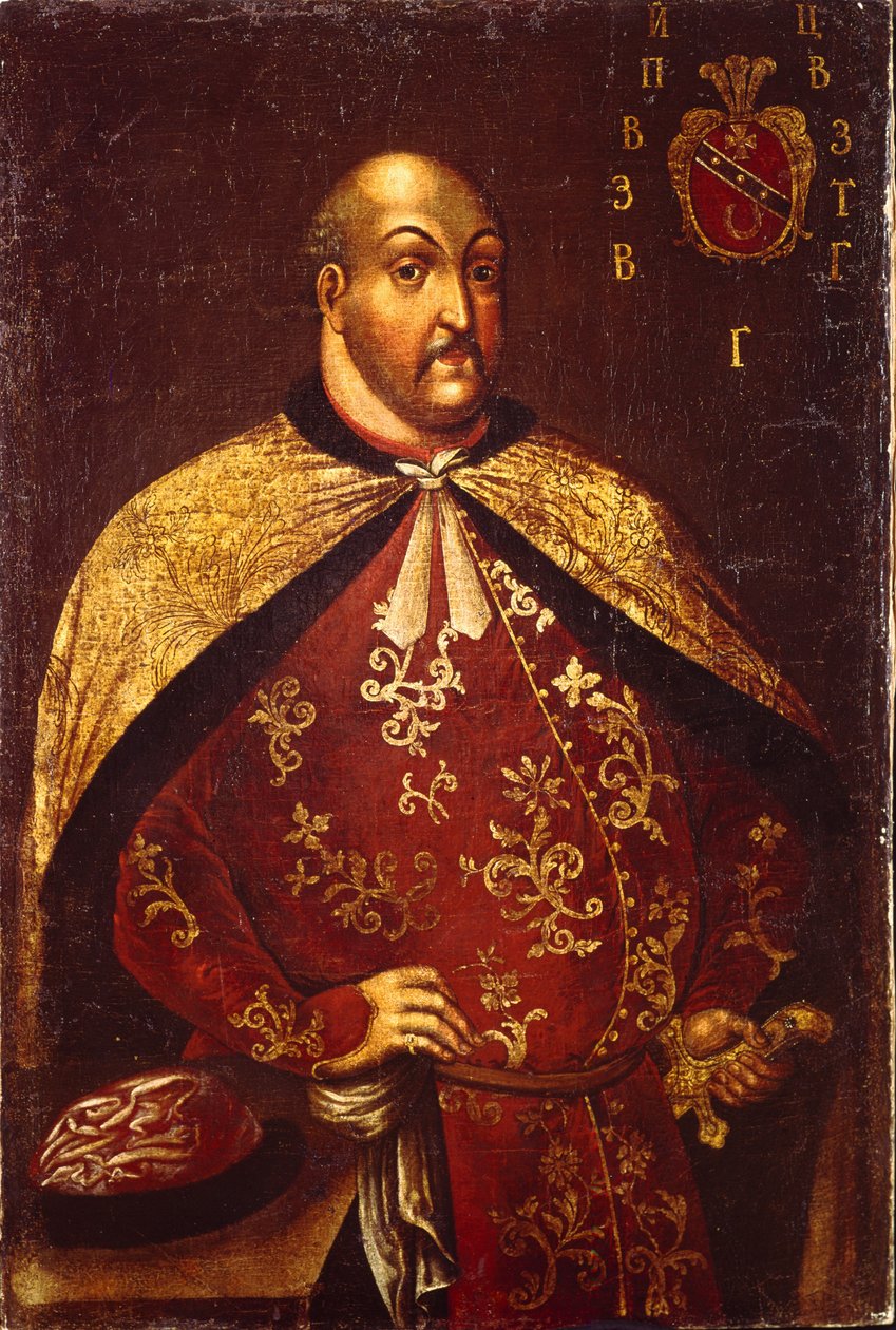 Kozacy zaporoscy Ataman Wasilij Grigoriewicz Gamaleja, ok. 1760 autorstwa Unbekannt