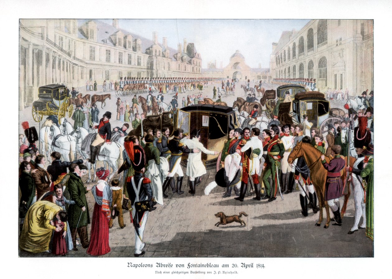 Pożegnanie w Fontainebleau, Francja, 20 kwietnia 1814 1900 autorstwa Unbekannt
