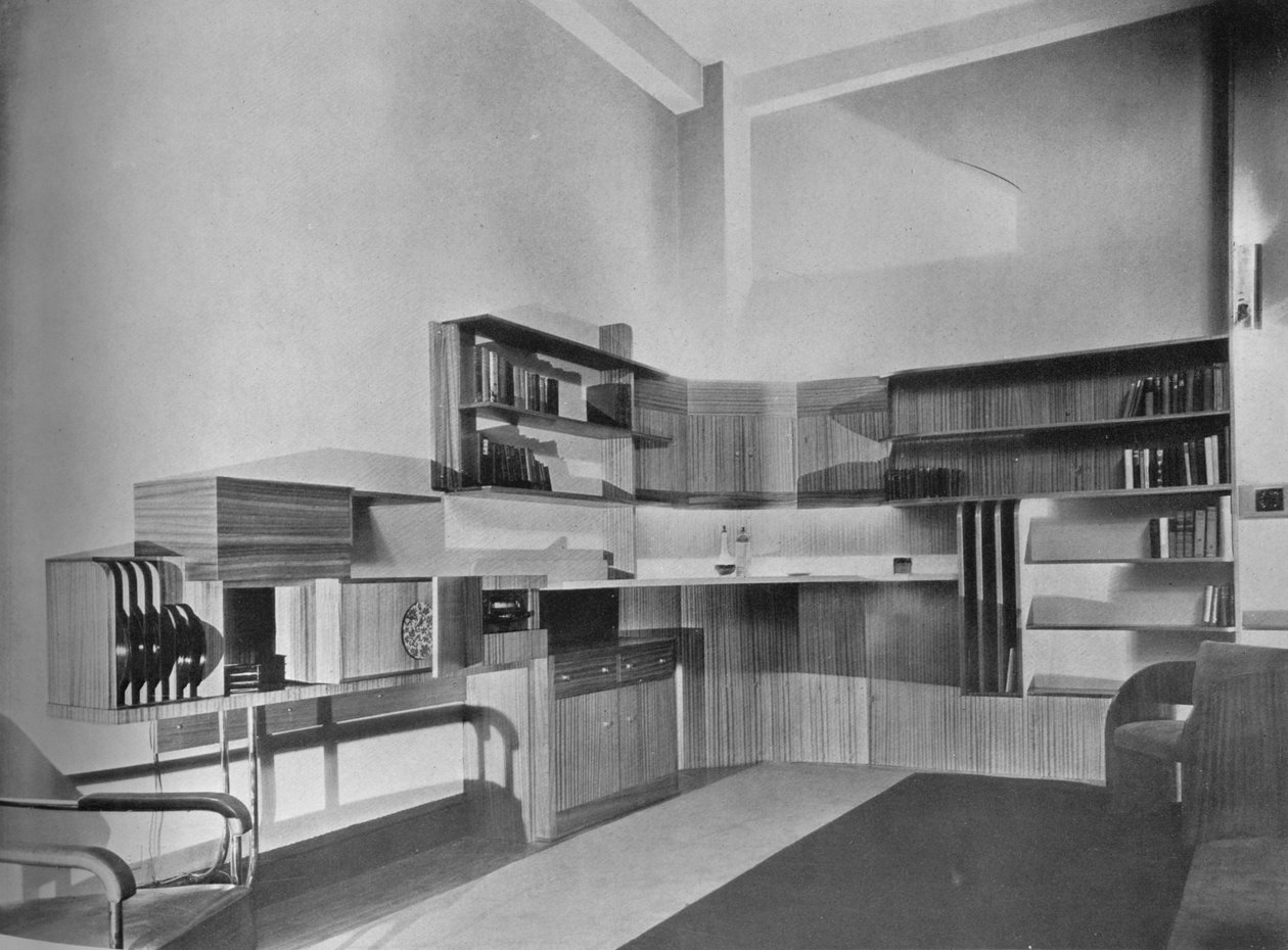 Mieszkanie Bena Herzberga w Nowym Jorku. Zaprojektowany przez Howe i Lescaze, 1933 autorstwa Unbekannt