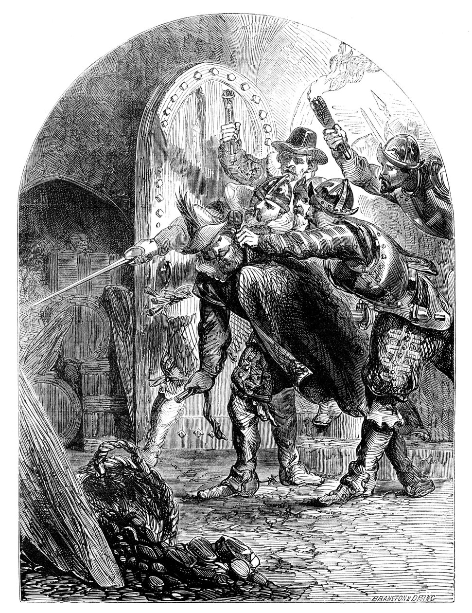 Aresztowanie Guya Fawkesa 1570-1606, c1902 autorstwa Unbekannt