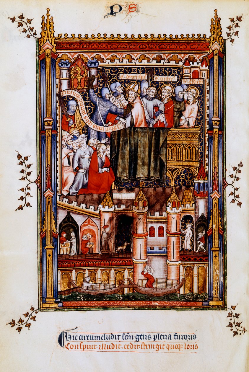 Aresztowanie św. Denisa, 1317 autorstwa Unbekannt
