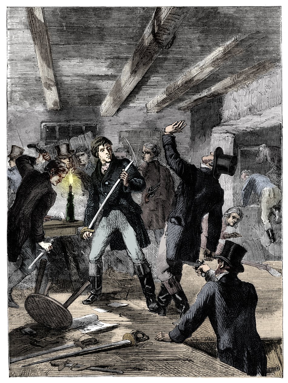 Aresztowanie spiskowców z ulicy Cato, 1820 c1895 autorstwa Unbekannt