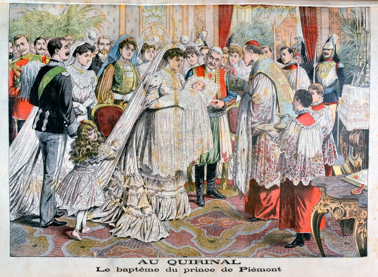 Chrzest księcia Piemontu, Pałac Kwirynalski, Rzym, 1904 autorstwa Unbekannt