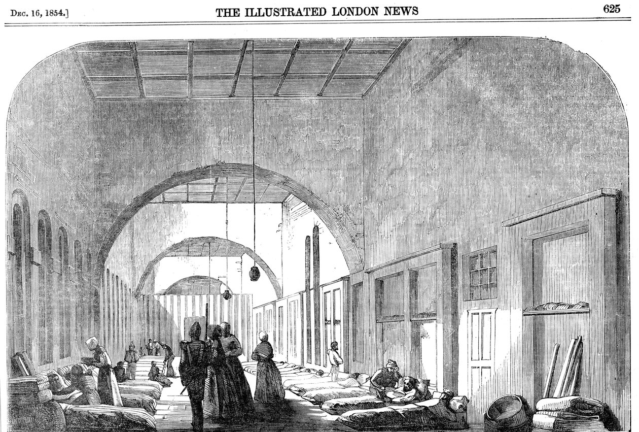 Szpital koszarowy w Scutari podczas wojny krymskiej, 1854 r. autorstwa Unbekannt