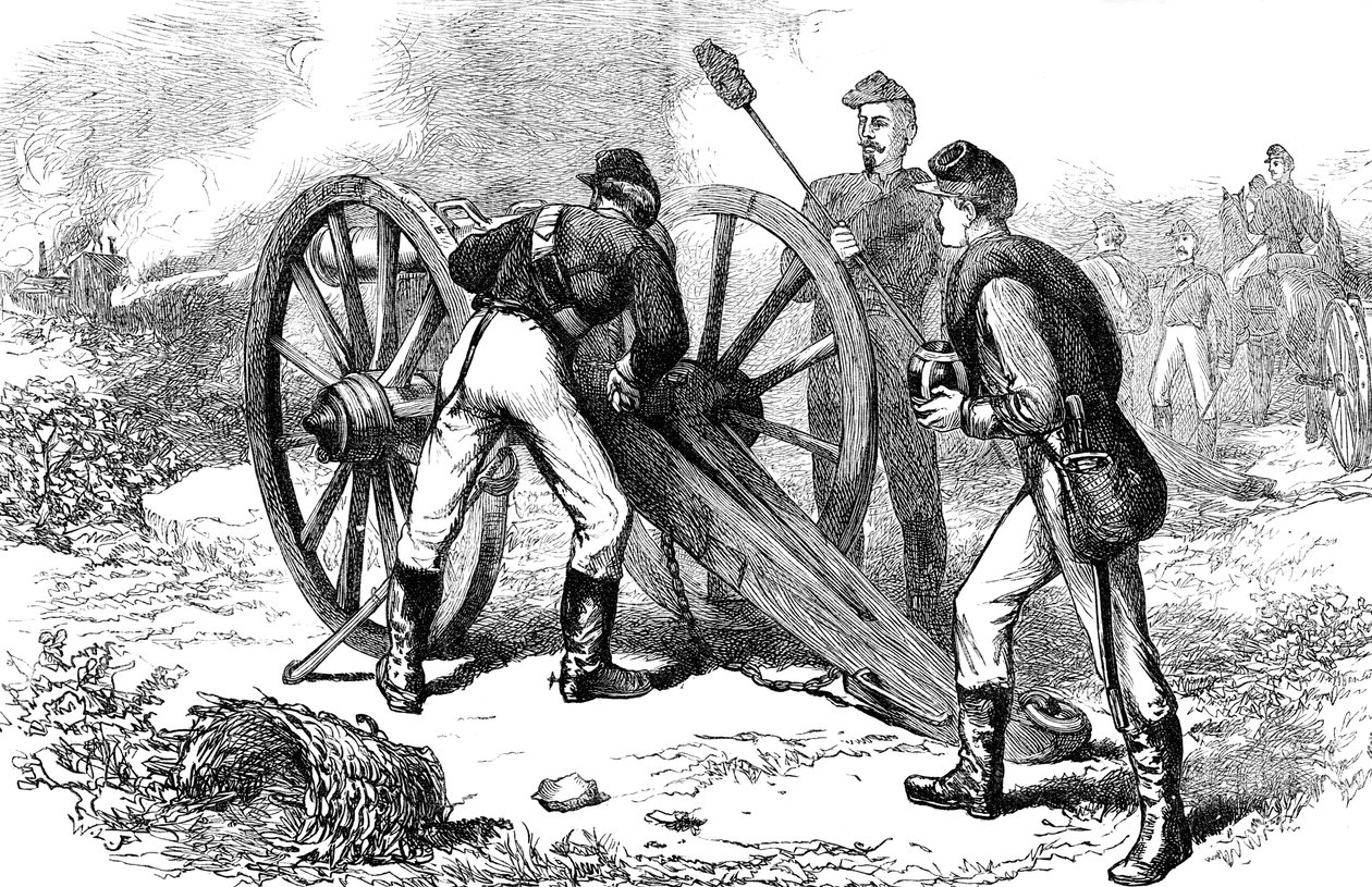Bitwa pod Chancellorsville w Wirginii, wojna secesyjna, 1863 c1880 autorstwa Unbekannt