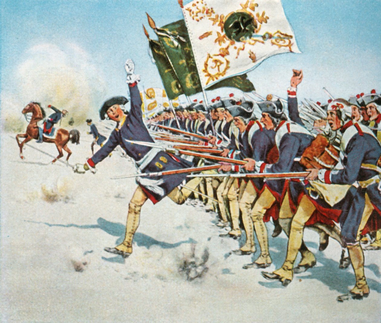 Bitwa pod Mollwitz, 11 kwietnia 1741, 1936. autorstwa Unbekannt
