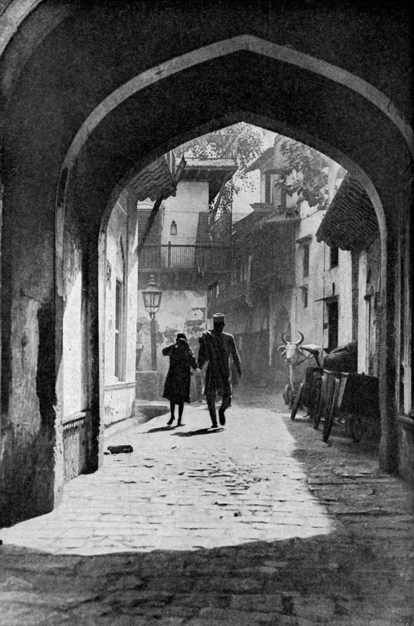 Bazar w Lucknow, Indie, ok. 1930 autorstwa Unbekannt