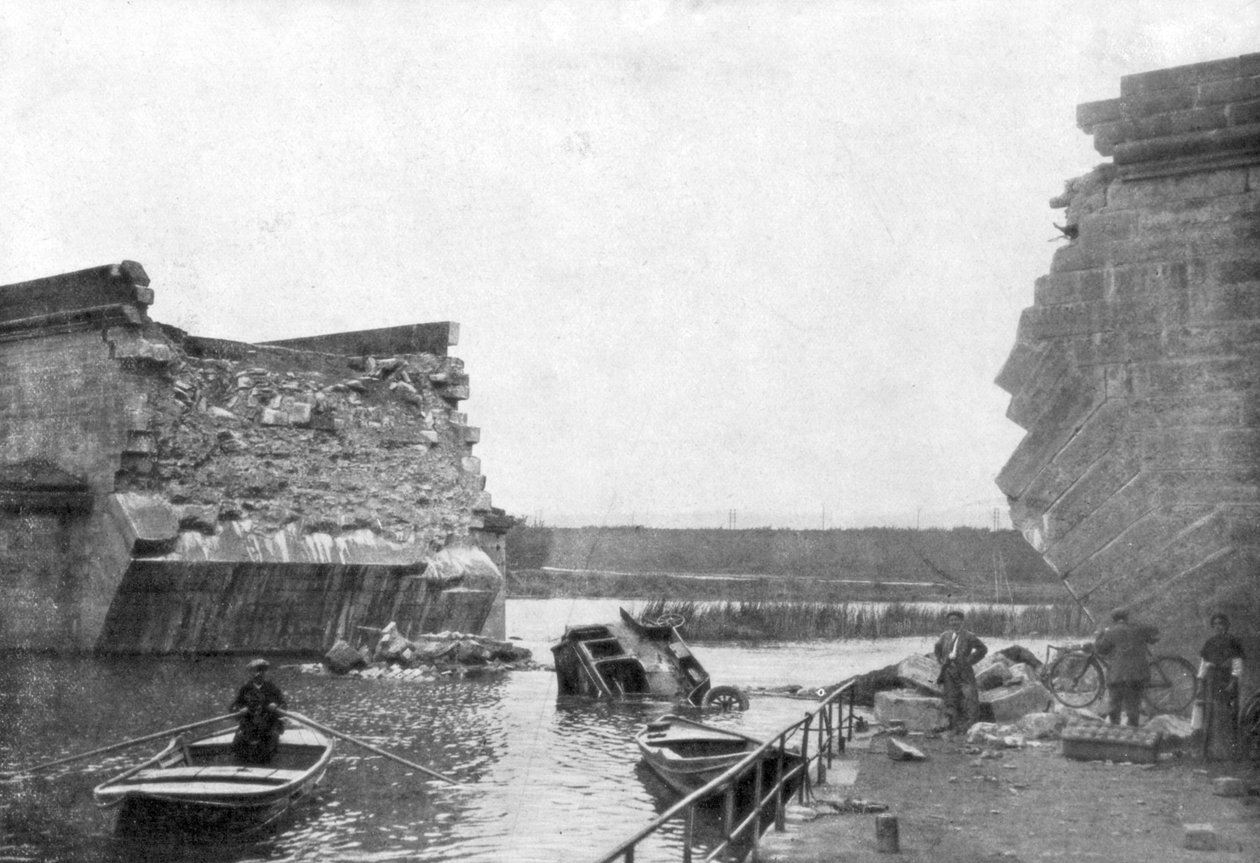 Most w Trilport, 1. bitwa nad Marną, Francja, 5-12 września 1914 autorstwa Unbekannt