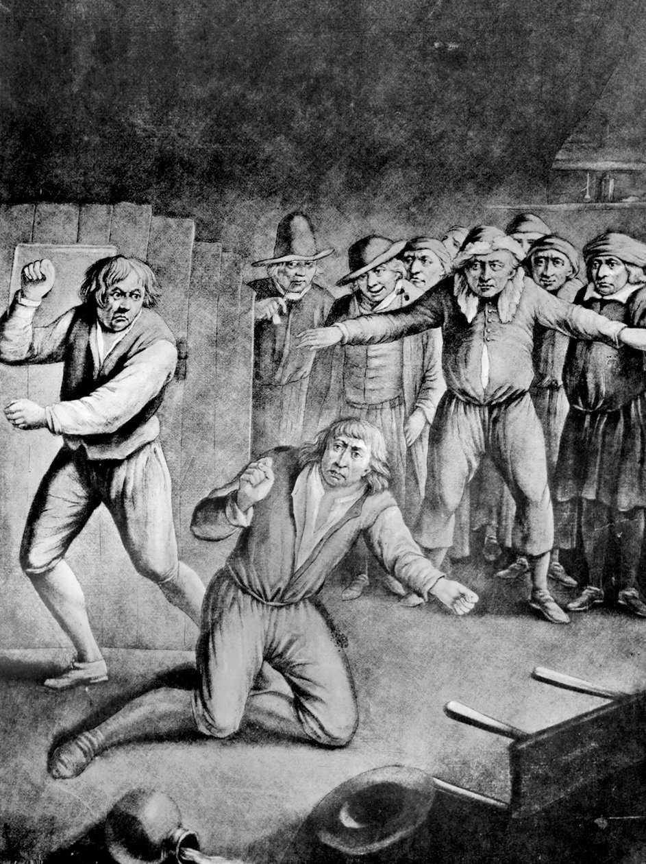 Zaciekły mecz, 1730 autorstwa Unbekannt