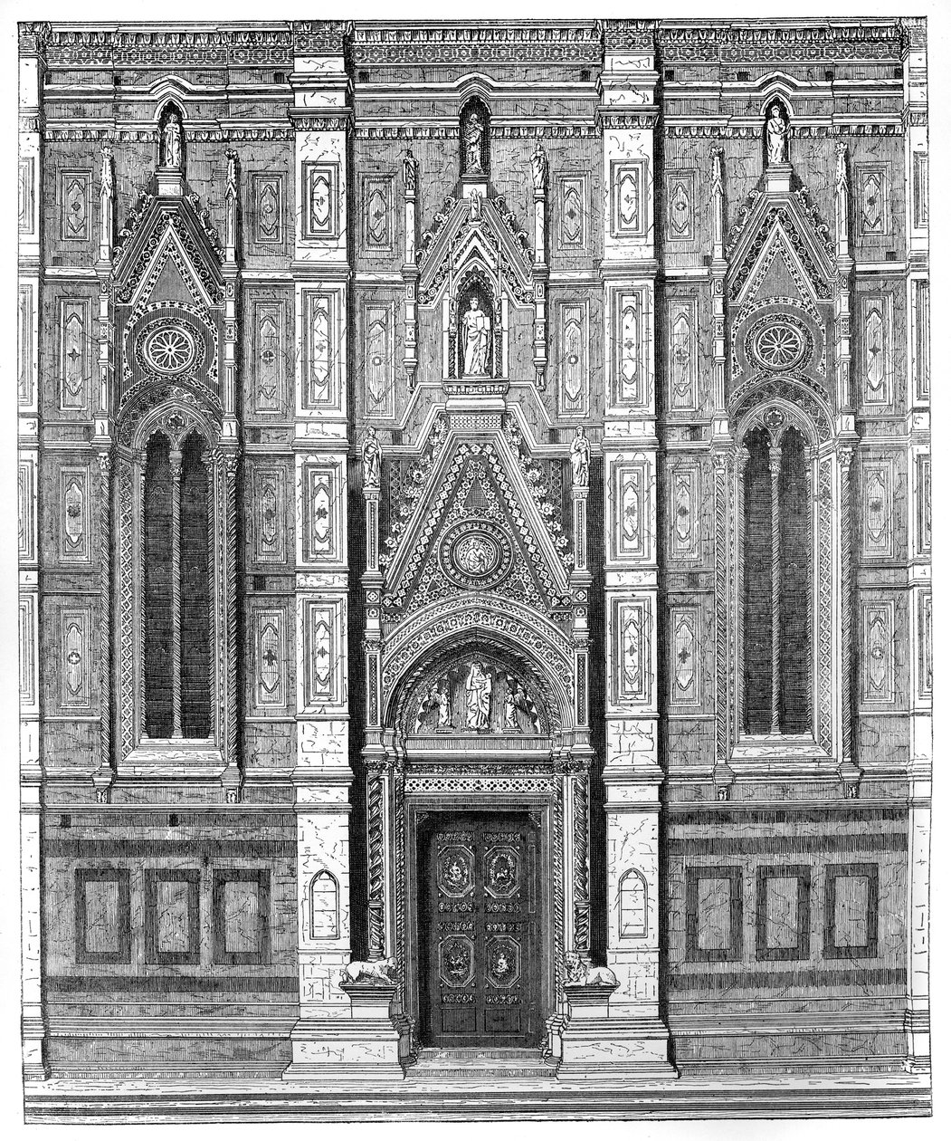 Brama kanoniczna bazyliki Santa Maria del Fiore, Florencja, Włochy, 1882 r. autorstwa Unbekannt