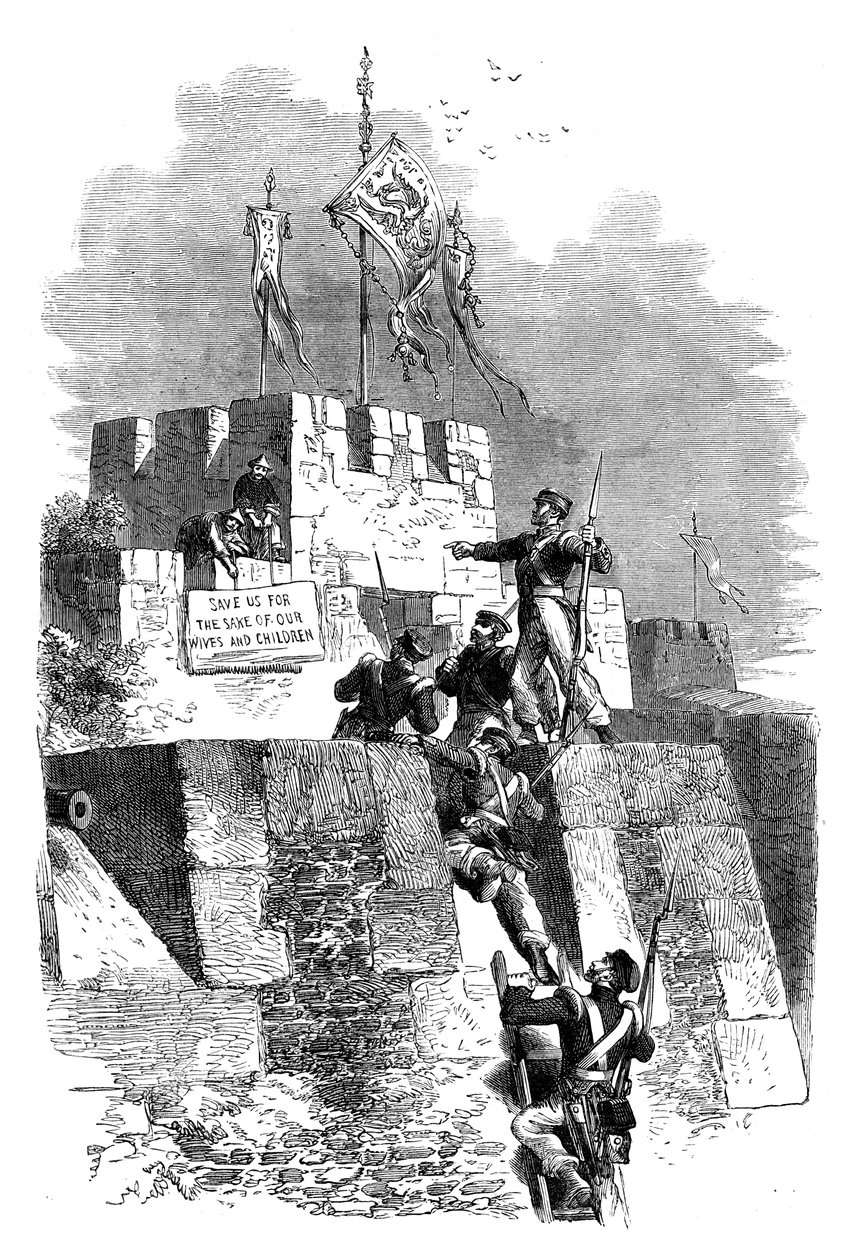 Zdobycie Ting-Hae, Chiny, 1841 c1895 autorstwa Unbekannt