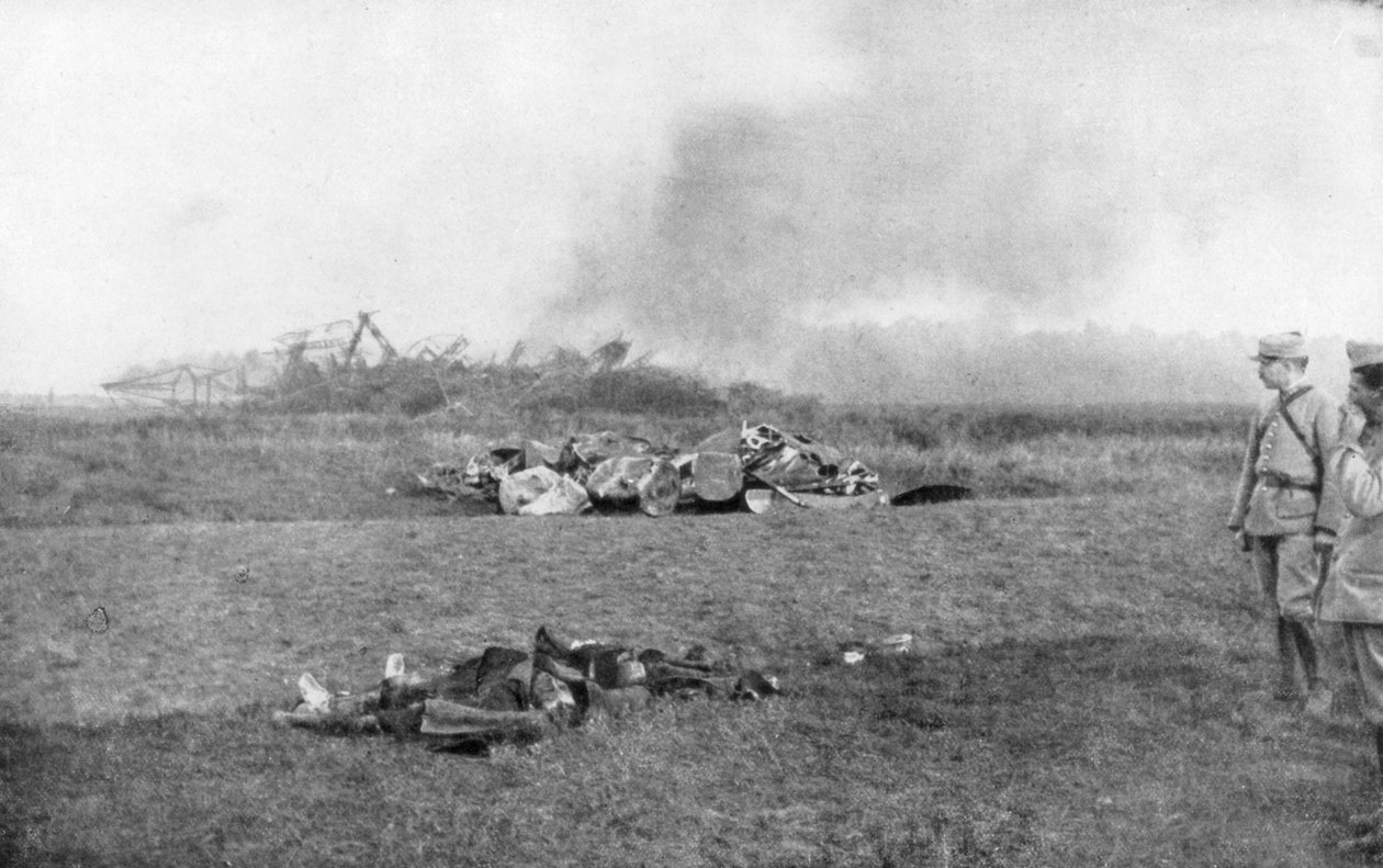 Zwłoki Zeppelina LZ93 L44, St Clement, Francja, 20 października 1917 autorstwa Unbekannt
