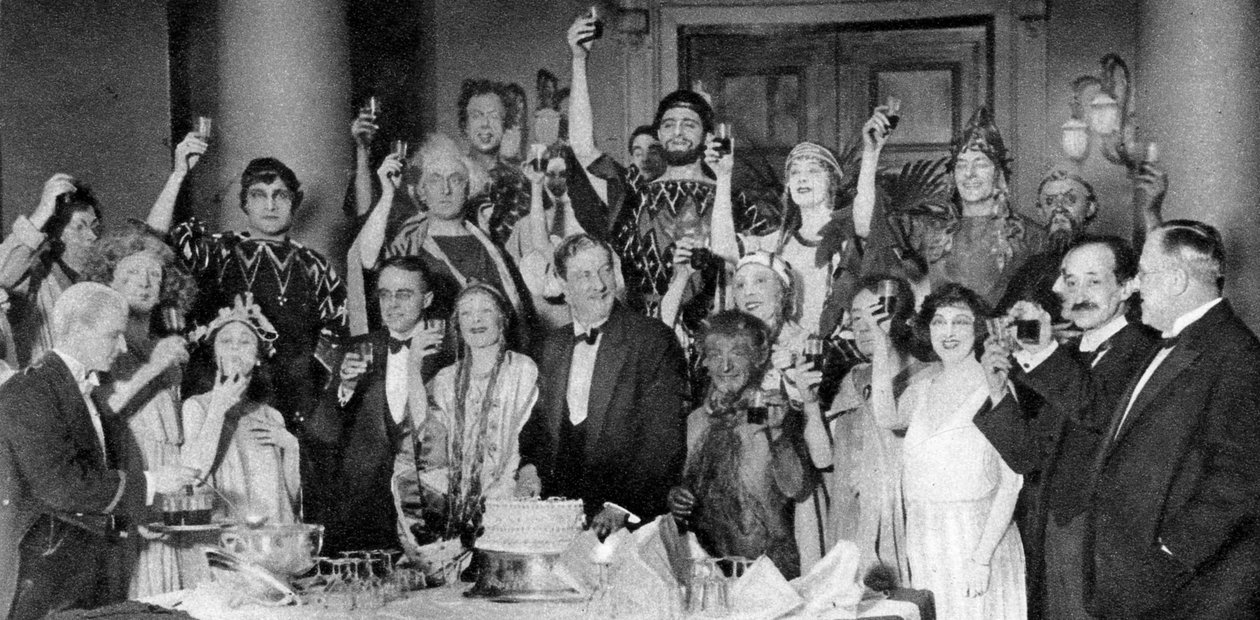 Obsada ze Snu nocy letniej, Green Room, Drury Lane Theatre, Londyn, 1926-1927 autorstwa Unbekannt