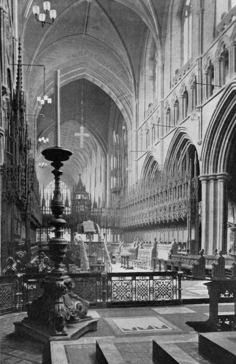 Chór, Katedra w Chester, Cheshire, 1924-1926 autorstwa Unbekannt