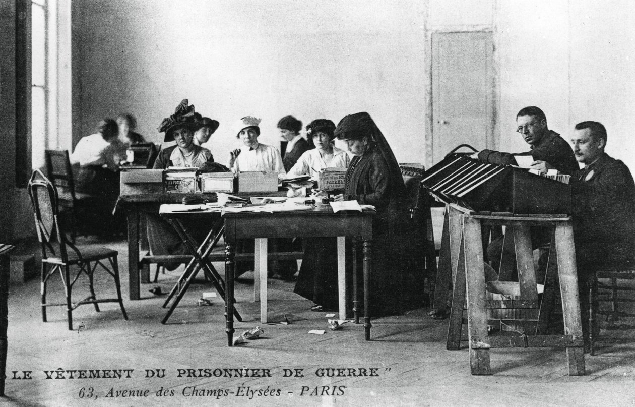 Ubiór jeńca wojennego, Pola Elizejskie, Paryż, I wojna światowa, 1914-1918 autorstwa Unbekannt
