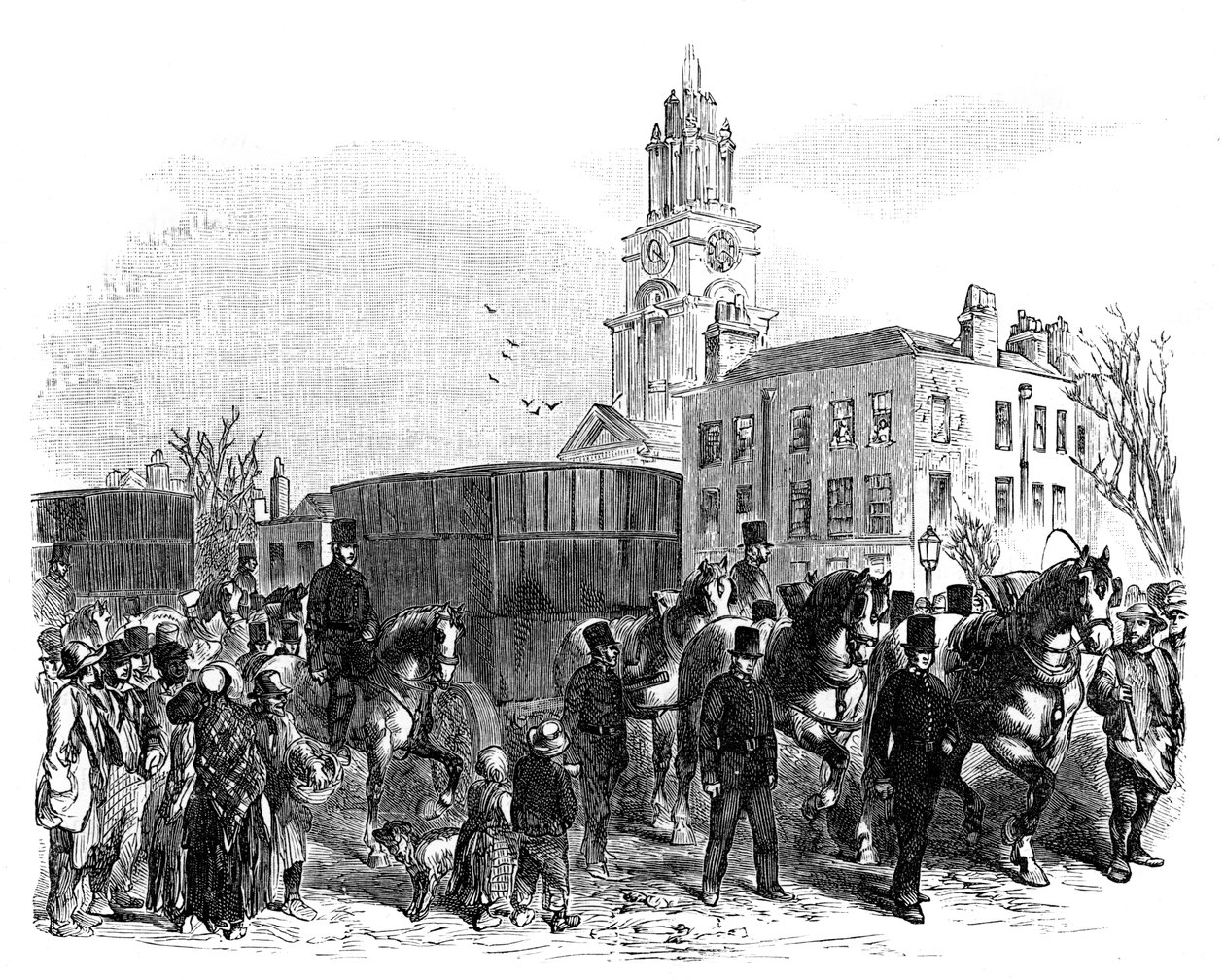 Transport australijskiego złota z doków wschodnioindyjskich do Banku Anglii w Londynie, ok. 1888 r. autorstwa Unbekannt