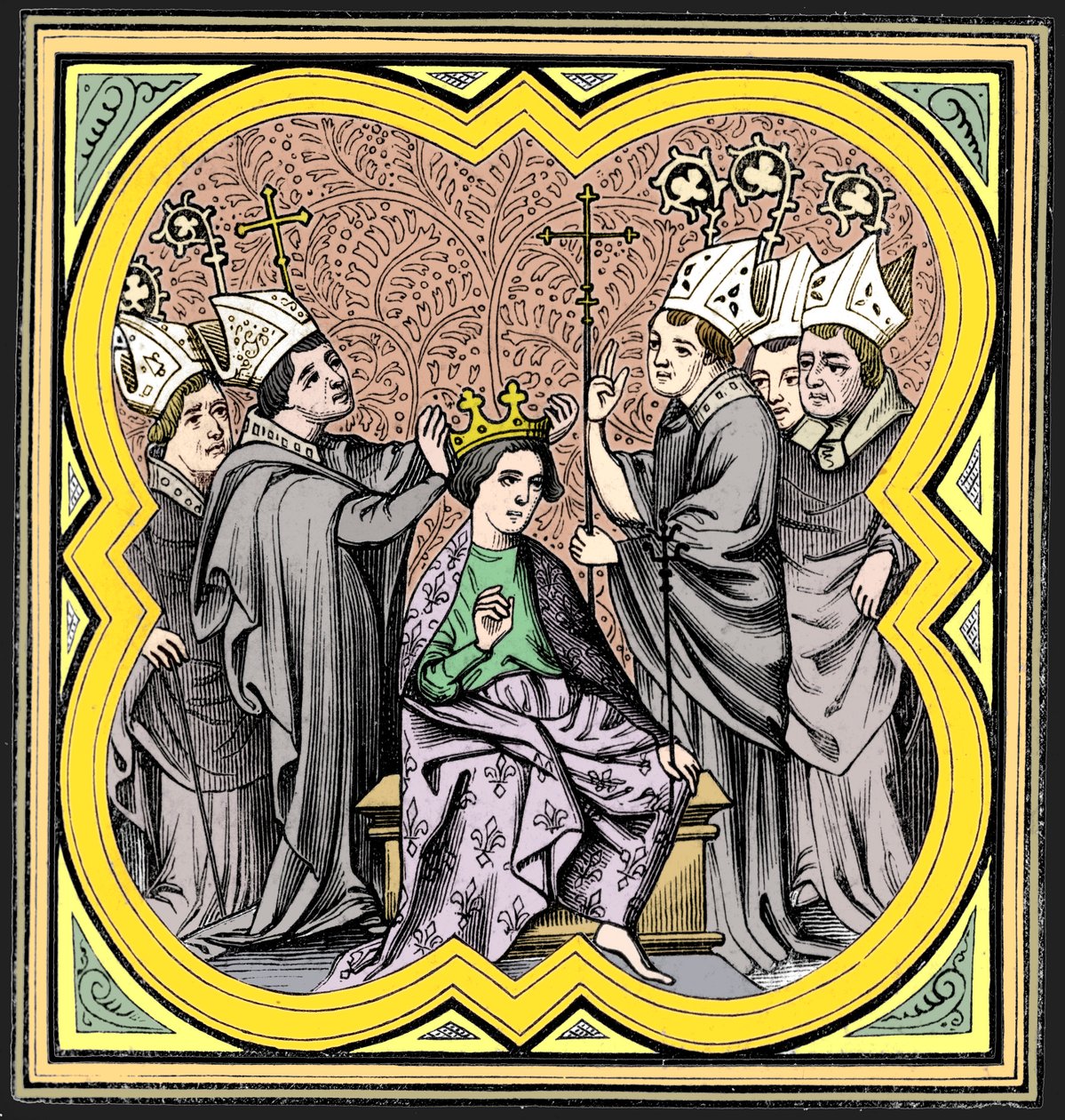 Koronacja Karola Wielkiego 712-814, XIV wiek 1849 autorstwa Unbekannt