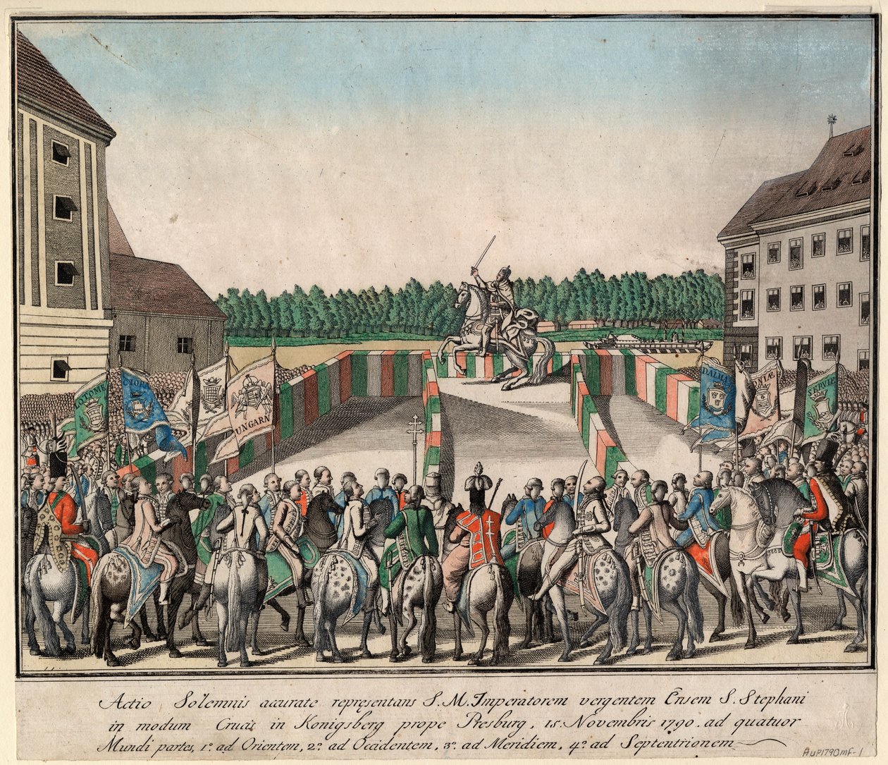 Koronacja cesarza Leopolda II na króla Węgier w Pressburgu 15 listopada 1790 1790 r. autorstwa Unbekannt