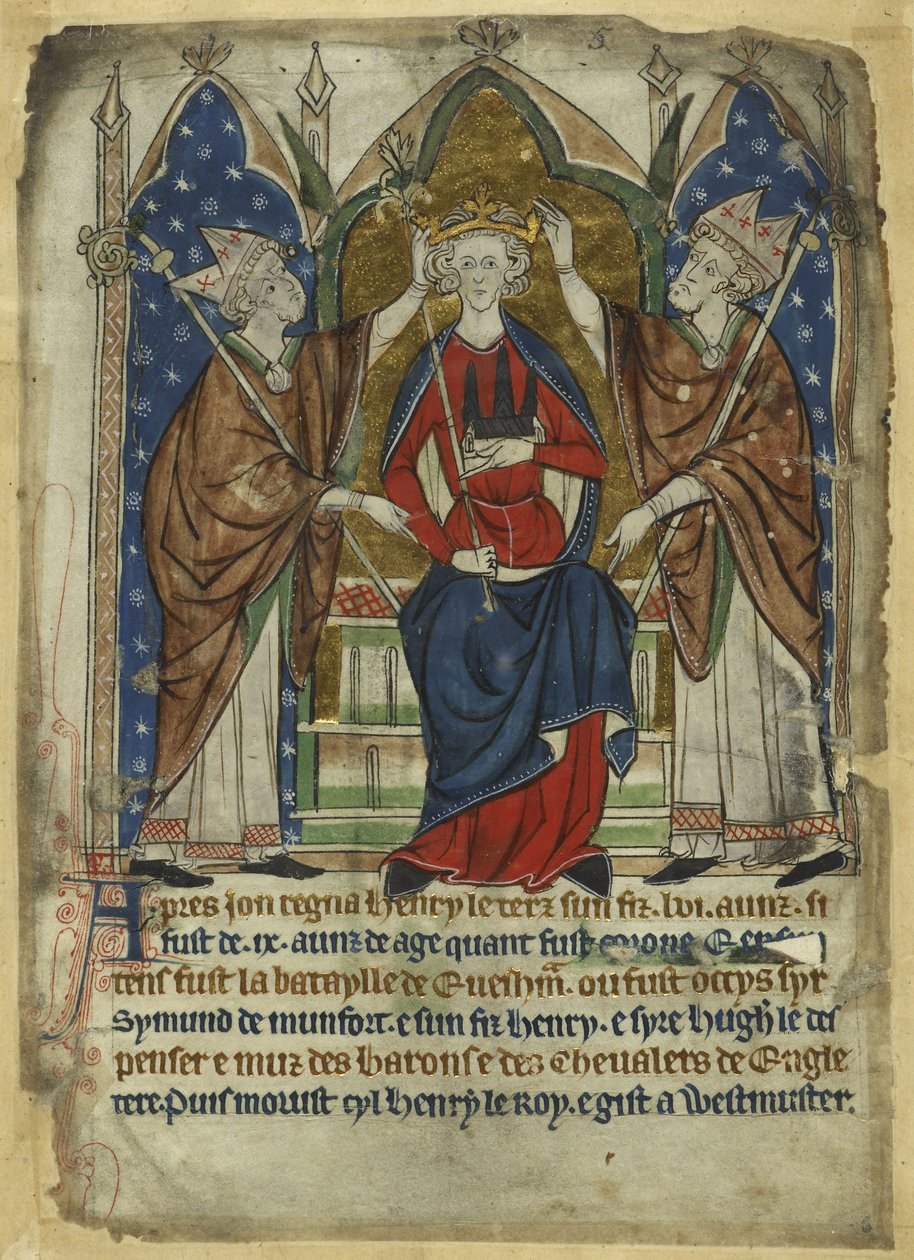 Koronacja króla Henryka III, XIII wiek autorstwa Unbekannt