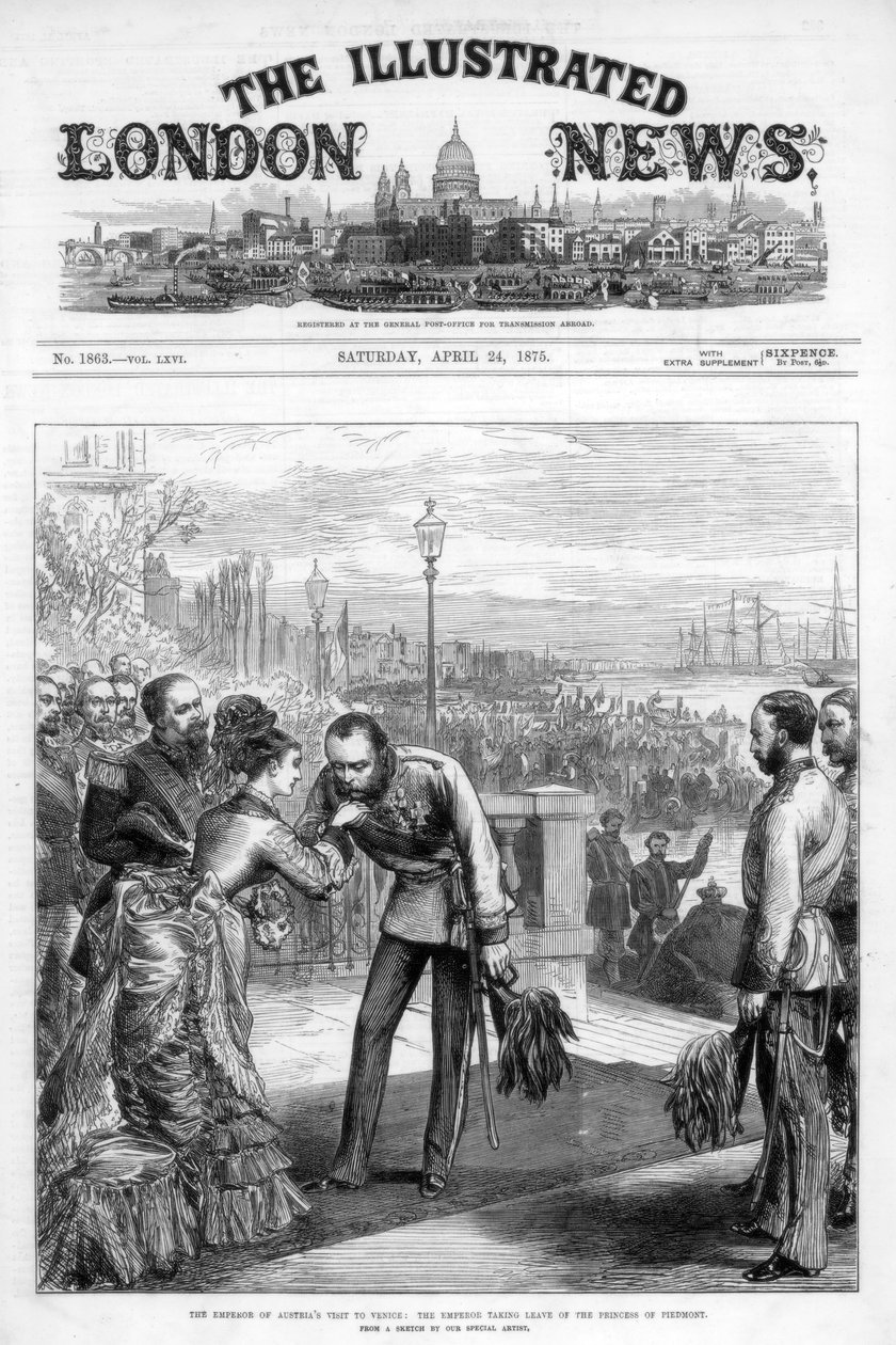 Okładka The Illustrated London News, 24 kwietnia 1875 r. autorstwa Unbekannt