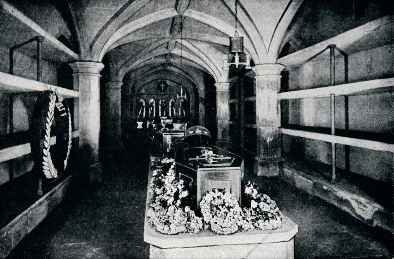 Krypta pod prezbiterium kaplicy św. Jerzego, zamek Windsor, 1910 1911 autorstwa Unbekannt