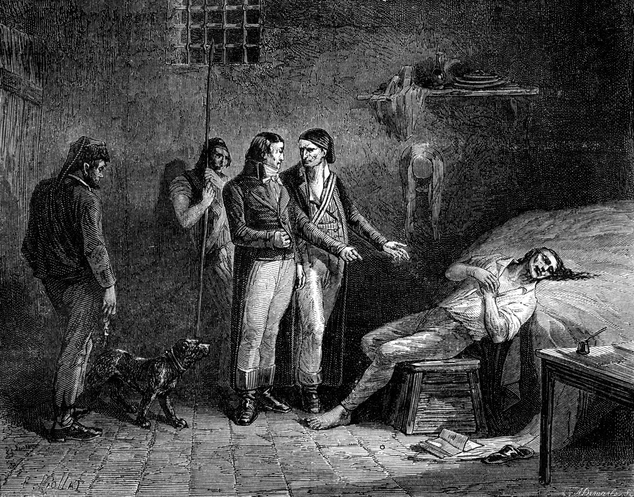 Śmierć markiza de Condorcet, 1794 1882-1884 autorstwa Unbekannt