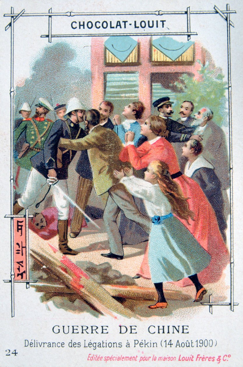 Wyzwolenie personelu dyplomatycznego w Pekinie, Chiny, Rebelia Bokserów, 14 sierpnia 1900 r autorstwa Unbekannt