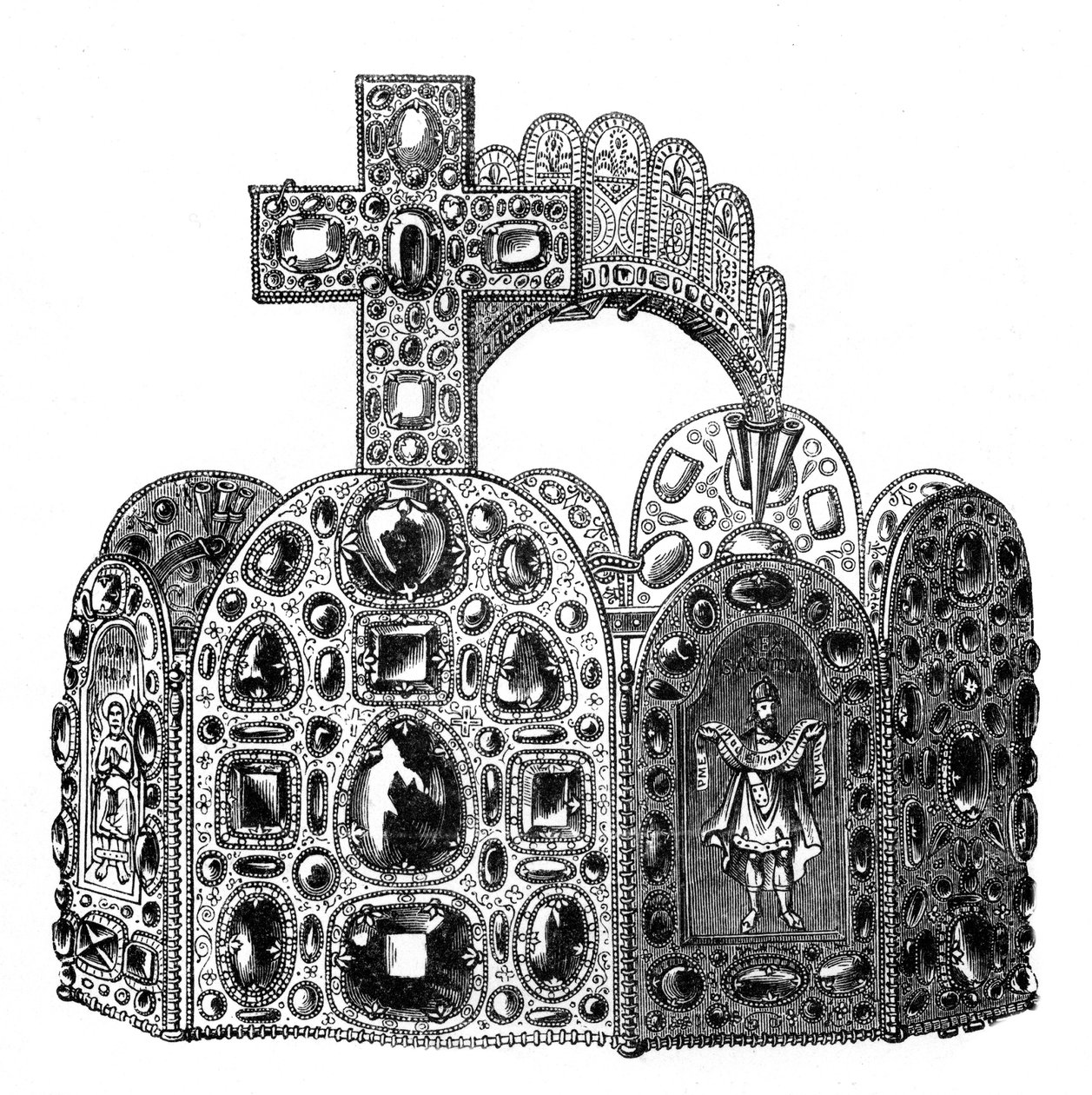 Diadem Karola Wielkiego, XVIII w., 1870 r autorstwa Unbekannt