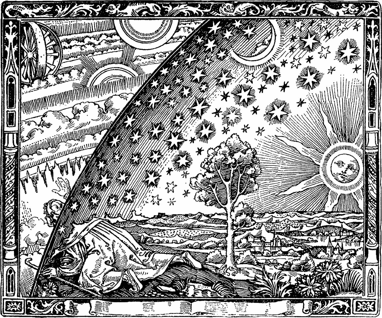 Krawędź firmamentu Grawer Flammarion Od Latmosphère. Météorologie populaire autorstwa Camilla autorstwa Unbekannt