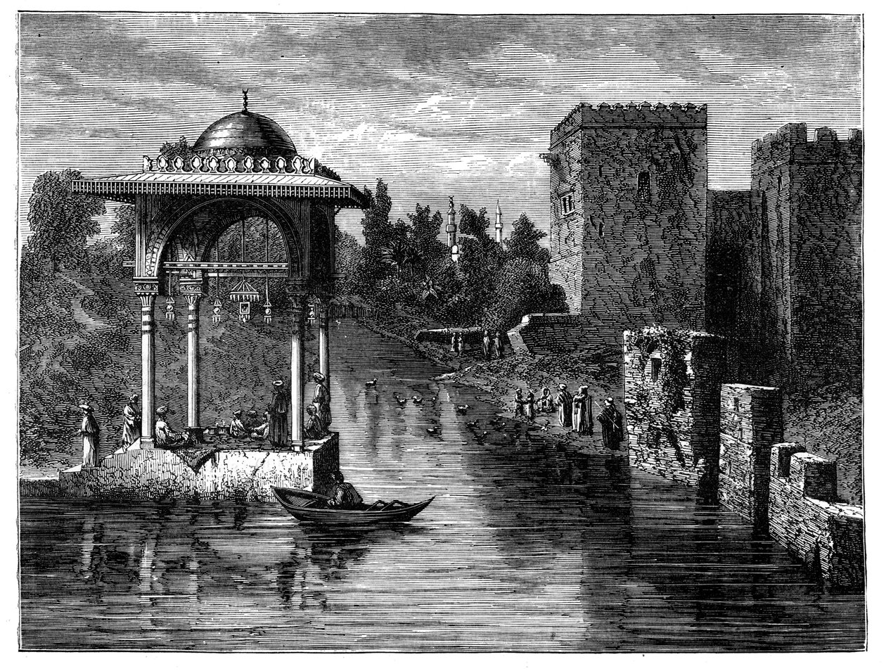 Okolice Damaszku, Syria, ok. 1890 autorstwa Unbekannt