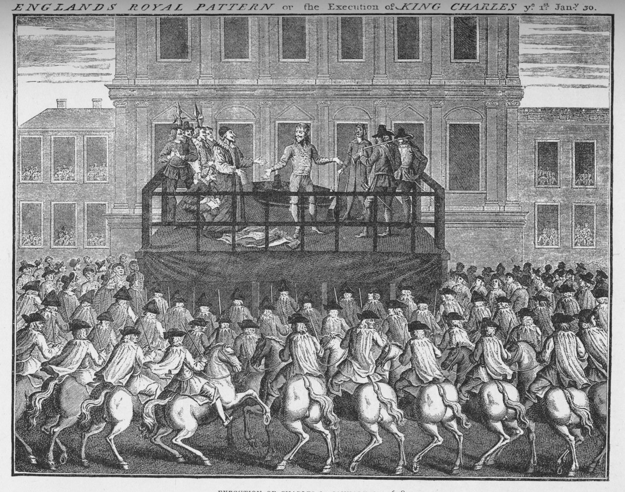 Egzekucja króla Karola I, 30 stycznia 1649, c1735 1903 autorstwa Unbekannt