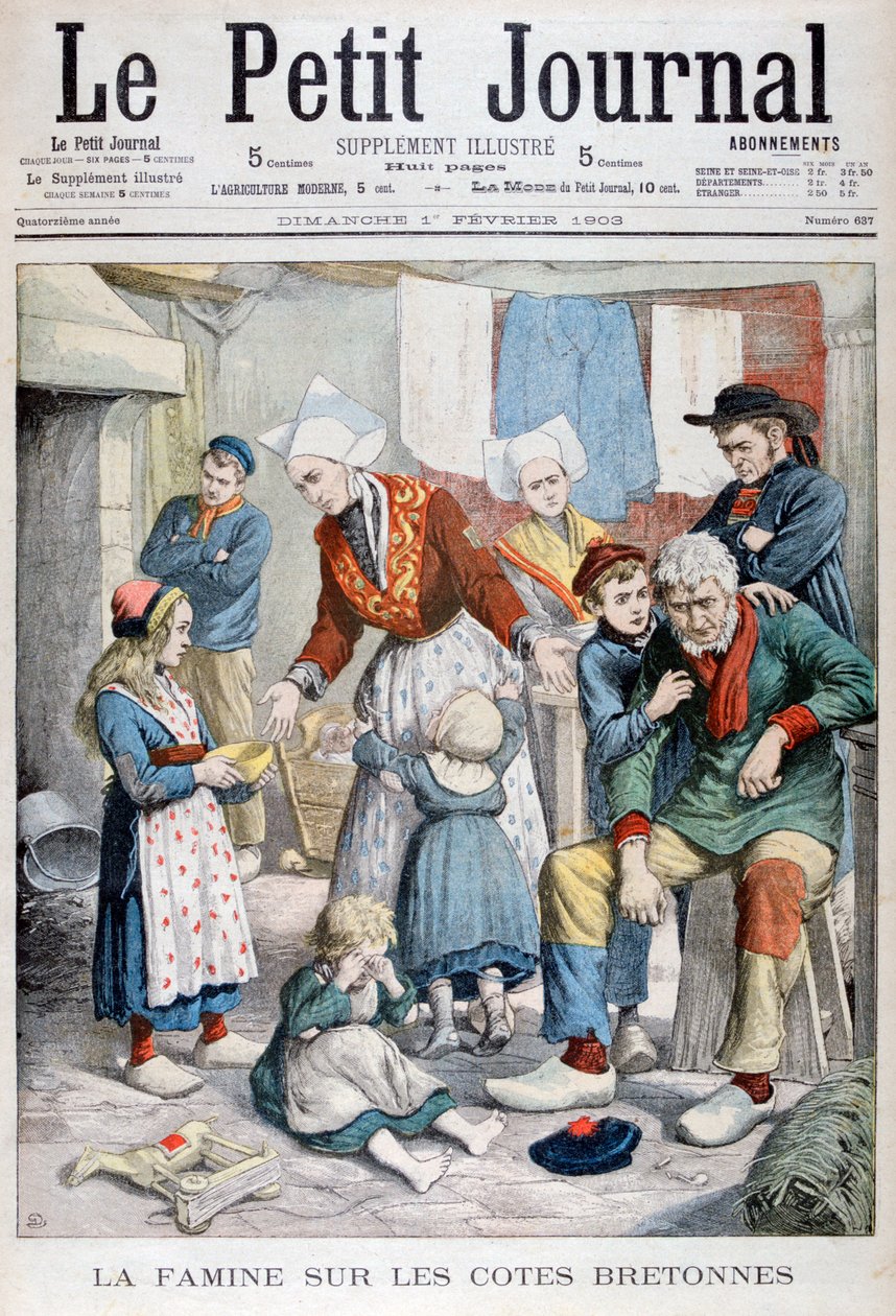 Głód bretońskich rybaków, 1903 autorstwa Unbekannt