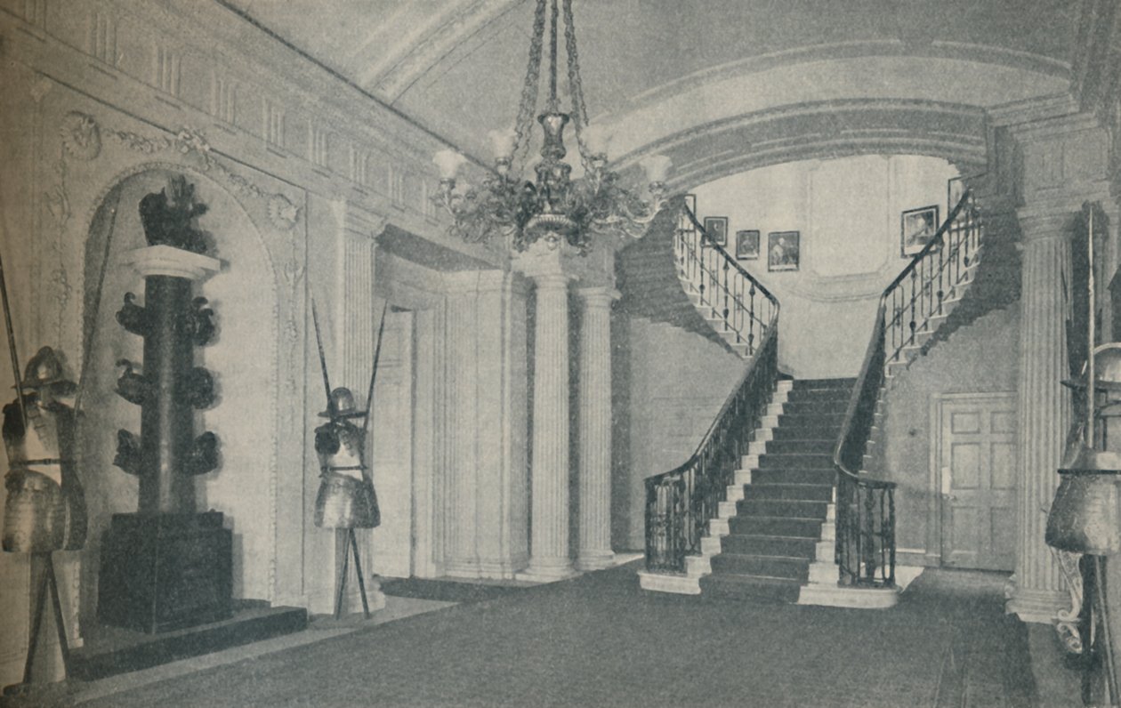 Wspaniała sala schodowa w rezydencji Pierwszych Lordów w Admiralicji, 1937 autorstwa Unbekannt