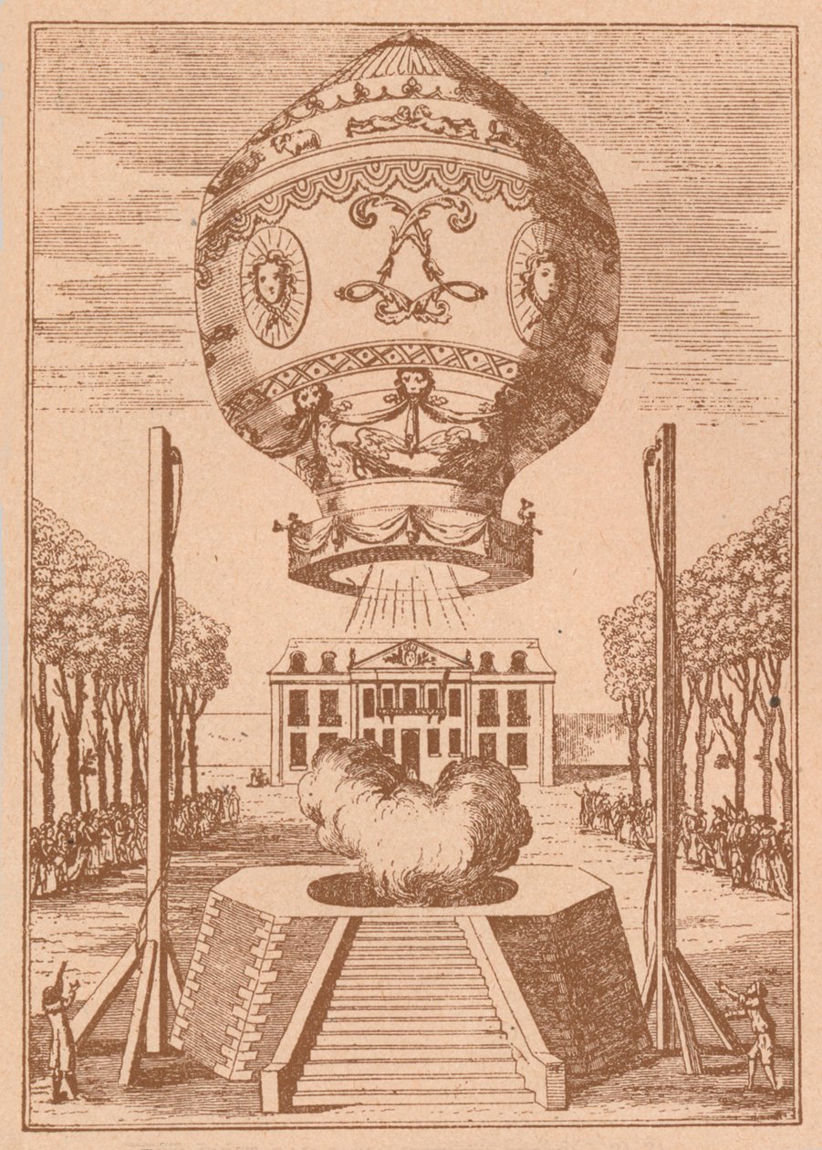 Pierwsze wejście balonem, c1785 1919 autorstwa Unbekannt