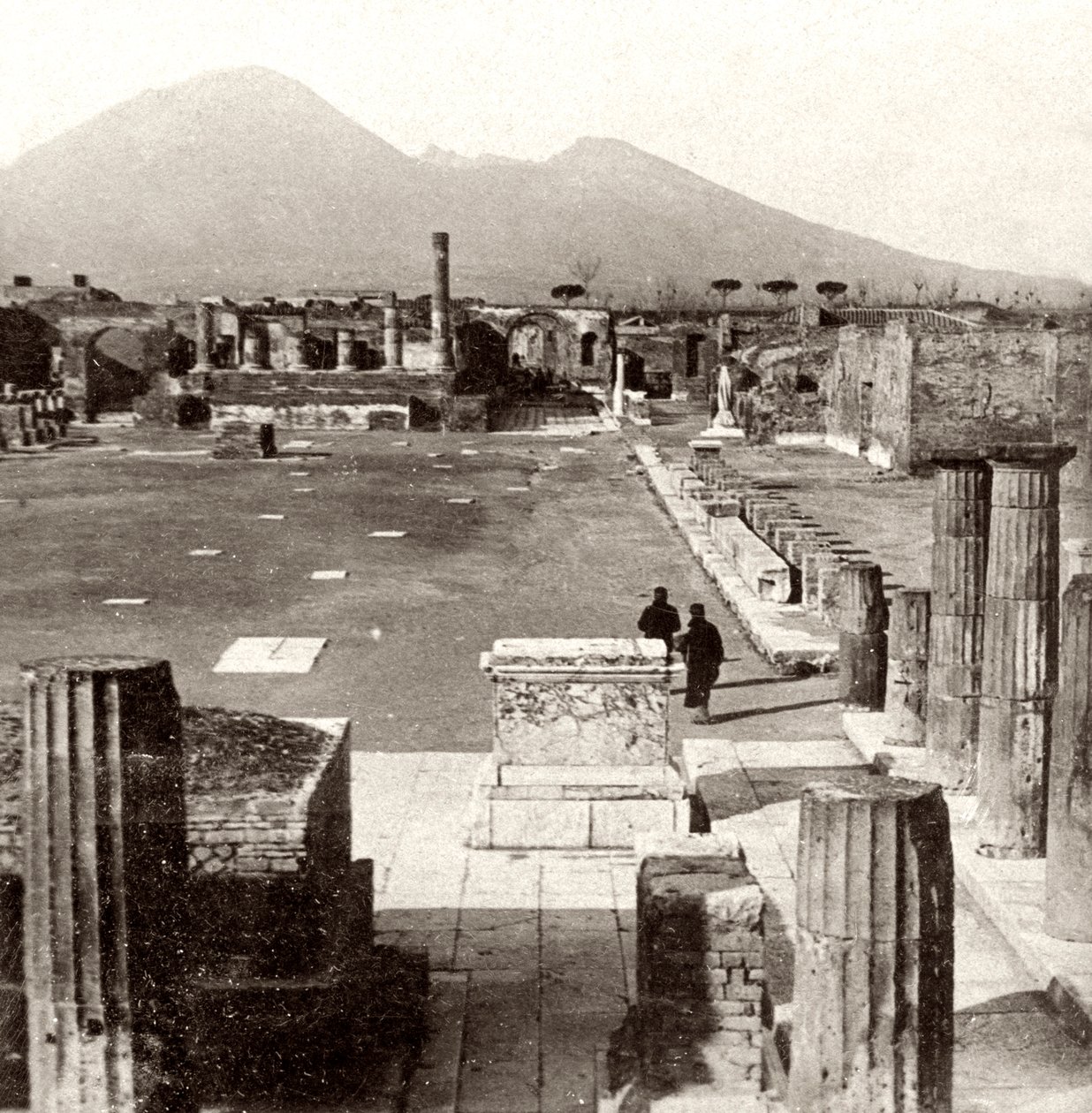 Forum Pompejów, Włochy, 1894 autorstwa Unbekannt
