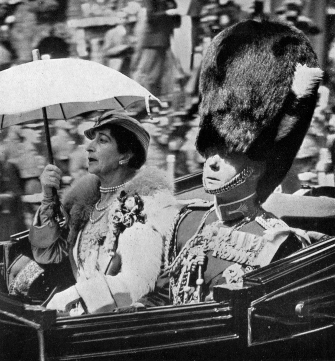 Przyszły król Edward VII 1894-1972 i królowa Norwegii Maud 1869-1938, 1935 autorstwa Unbekannt