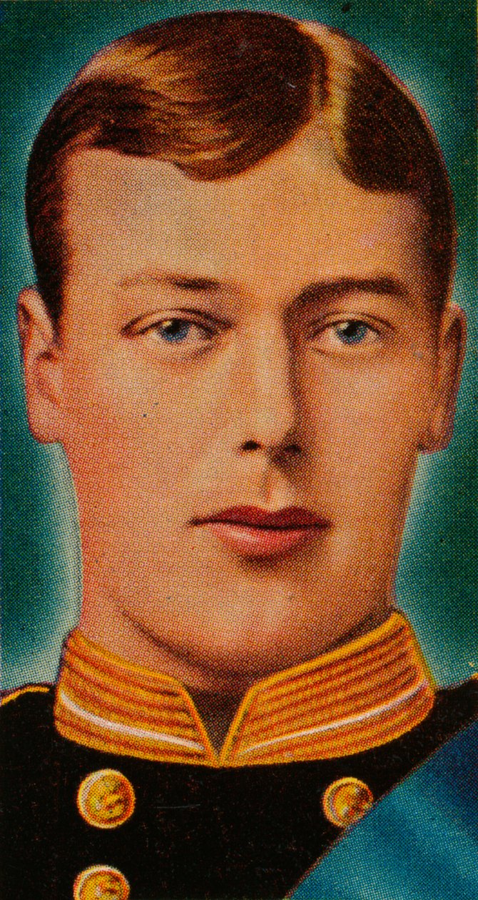 Przyszły król Jerzy V, gdy był podporucznikiem w Royal Navy, c1880s 1935 autorstwa Unbekannt