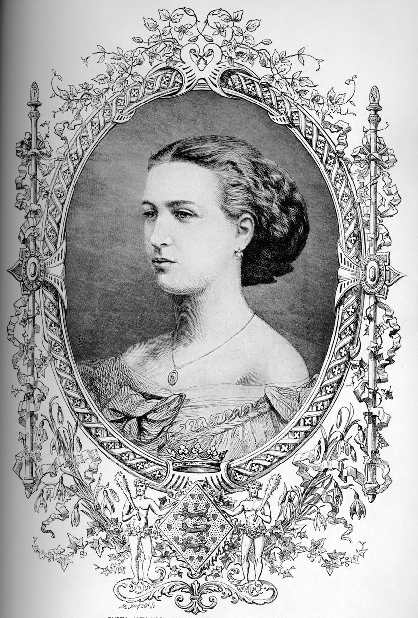 Przyszła królowa Aleksandra w momencie ślubu, ok. 1863 r. 1910 autorstwa Unbekannt
