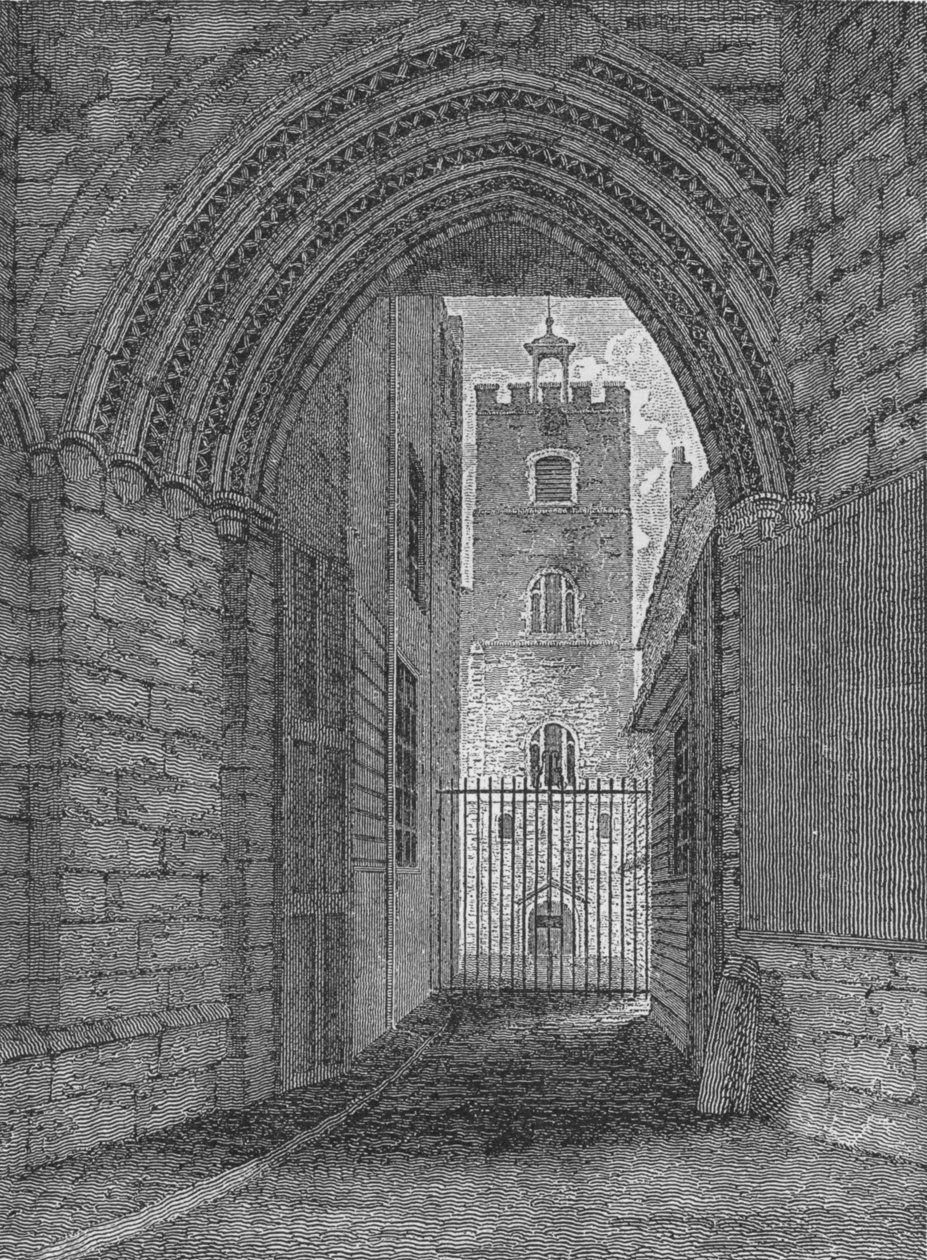 Brama St Bartholomews Priory, West Smithfield, City of London, c1850 1906 autorstwa Unbekannt