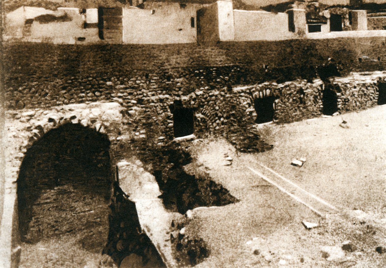 Wielki taras na criptoportico, Pompeje, Włochy, ok. 1900 autorstwa Unbekannt