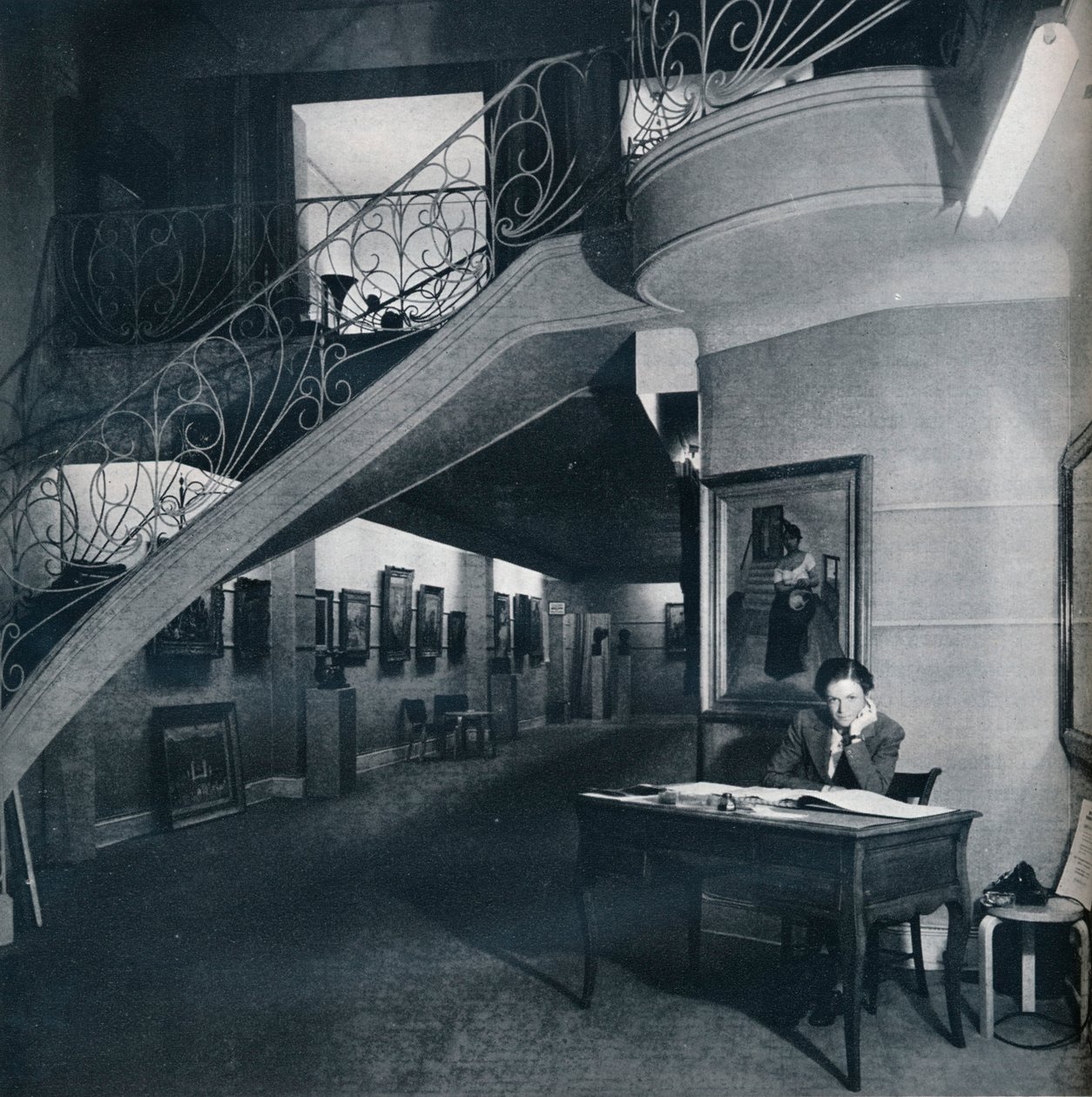 Galeria na parterze amerykańsko-brytyjskiego Centrum Sztuki, ok. 1941 r. autorstwa Unbekannt