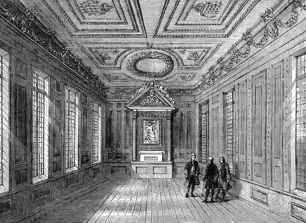 Wnętrze Dworu Pałacowego Marszałków, 1800 autorstwa Unbekannt