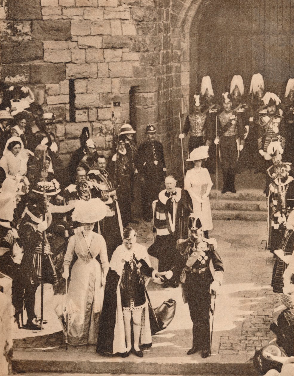 Inwestytura księcia Walii w zamku Caernarvon, 13 lipca 1911 1935 autorstwa Unbekannt
