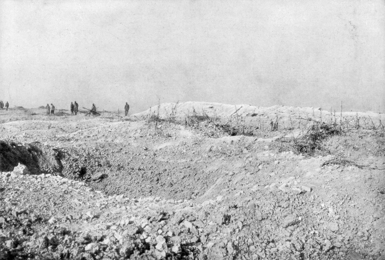 Krajobraz Mort-Homme, Verdun, Francja, I wojna światowa, 1917 autorstwa Unbekannt