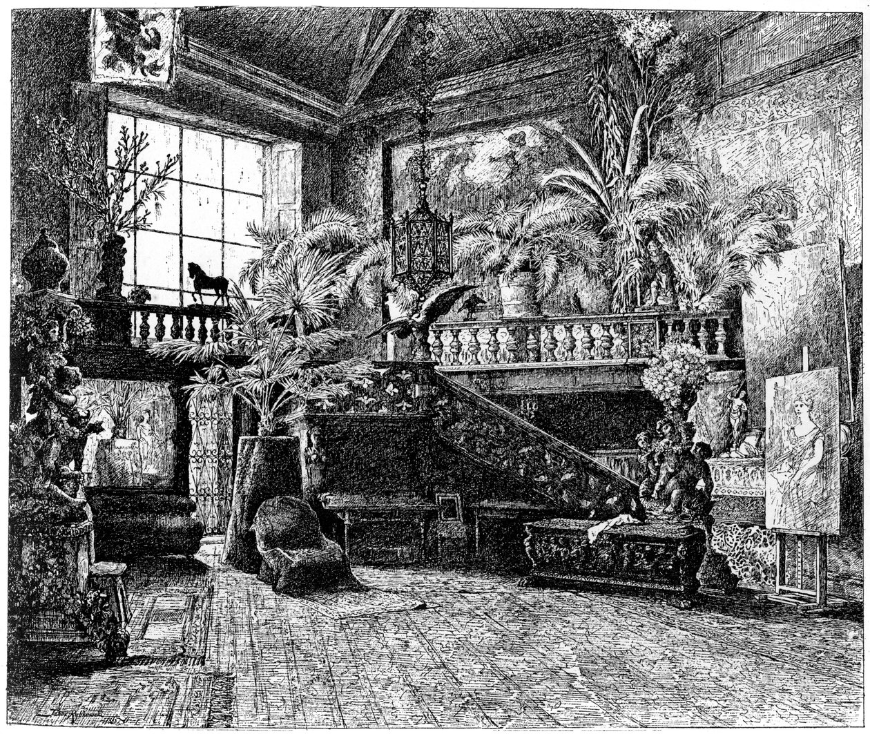 Większa pracownia Hansa Makarta, Wiedeń, Austria, c1880-1882 autorstwa Unbekannt