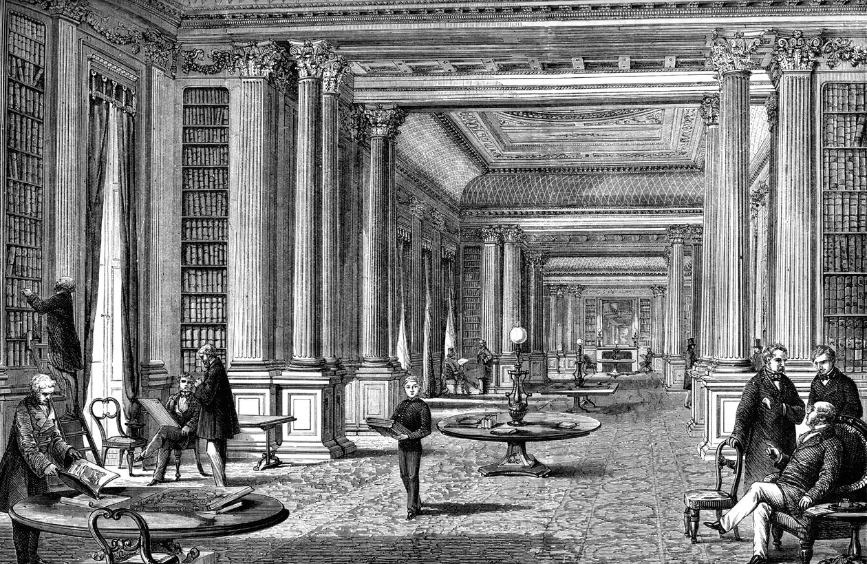 Biblioteka Klubu Reform, Londyn, 1891 autorstwa Unbekannt