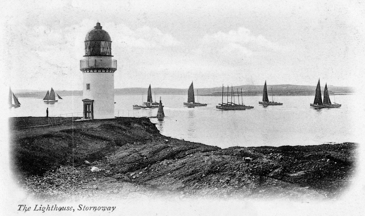 Latarnia morska w Stornoway, Isle of Lewis, Szkocja, 1902 autorstwa Unbekannt