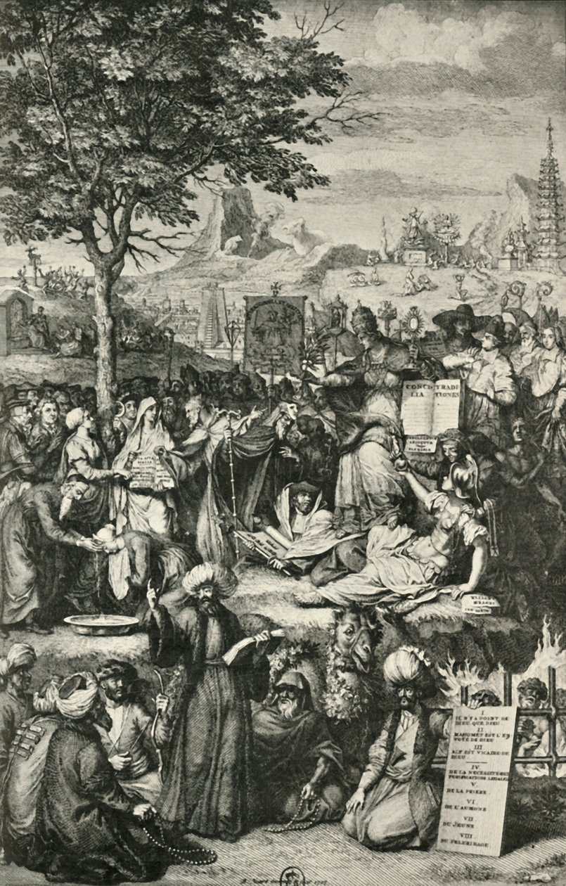 Główne religie świata, c1723, 1908. autorstwa Unbekannt
