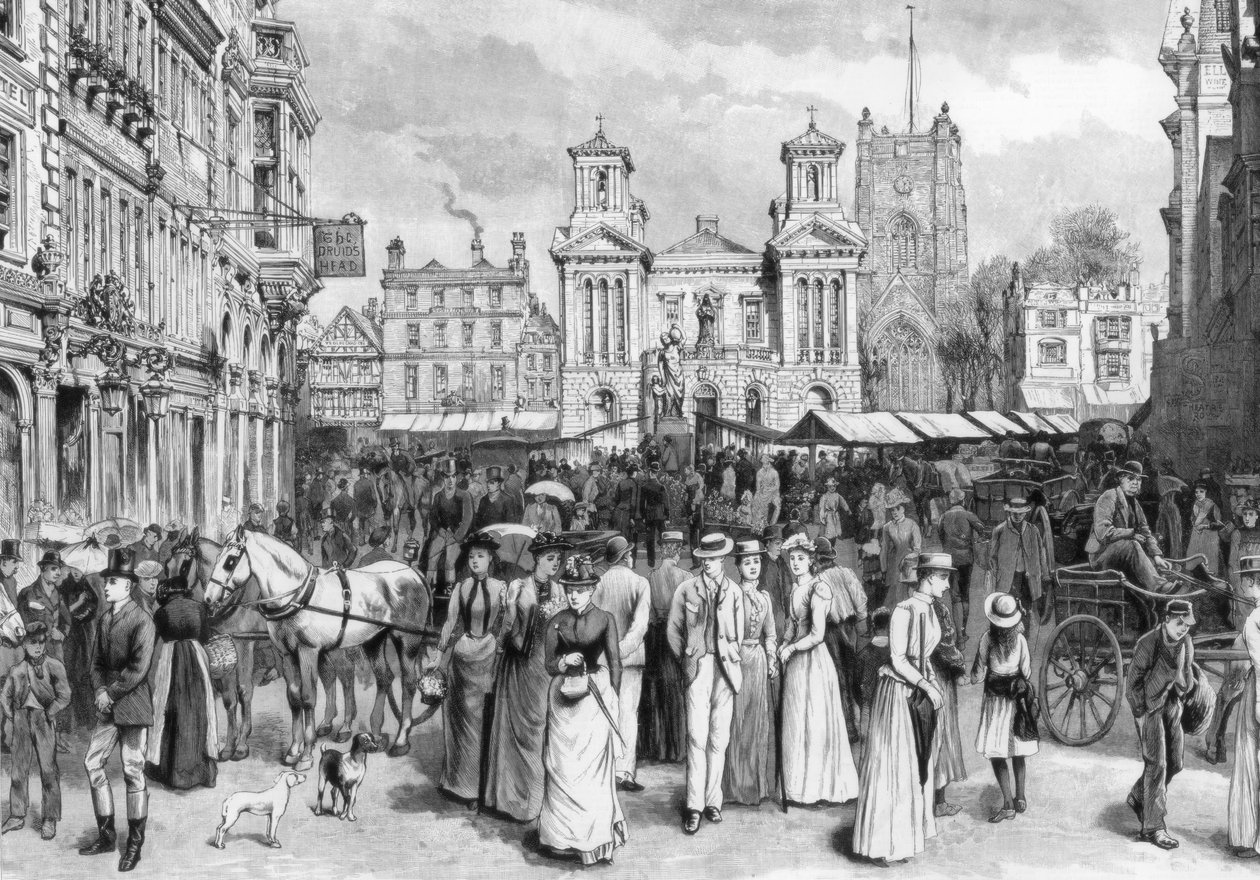 Rynek, Kingston upon Thames, Surrey, 1890 autorstwa Unbekannt