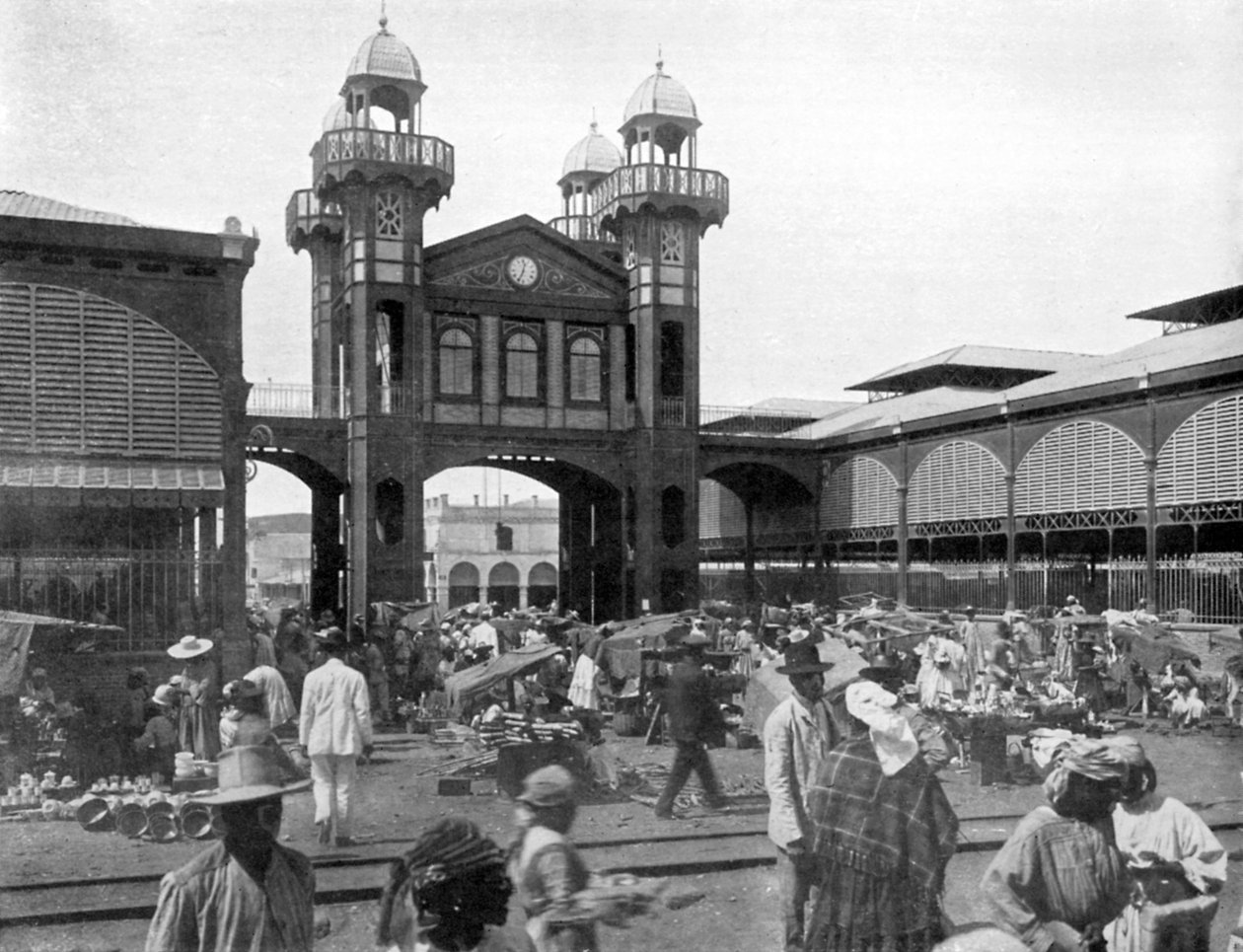 Rynek, Port-au-Prince, Haiti, 1926 autorstwa Unbekannt